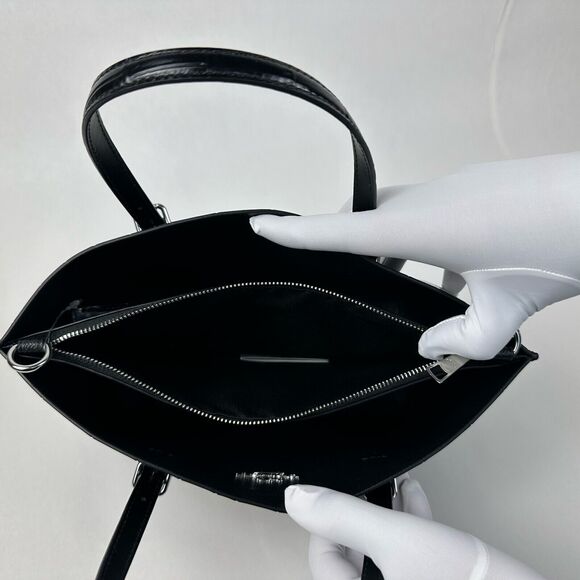 NWT COACH Crocodile Embossed Leather Purse in Black CW017 - Picture 8 of 13